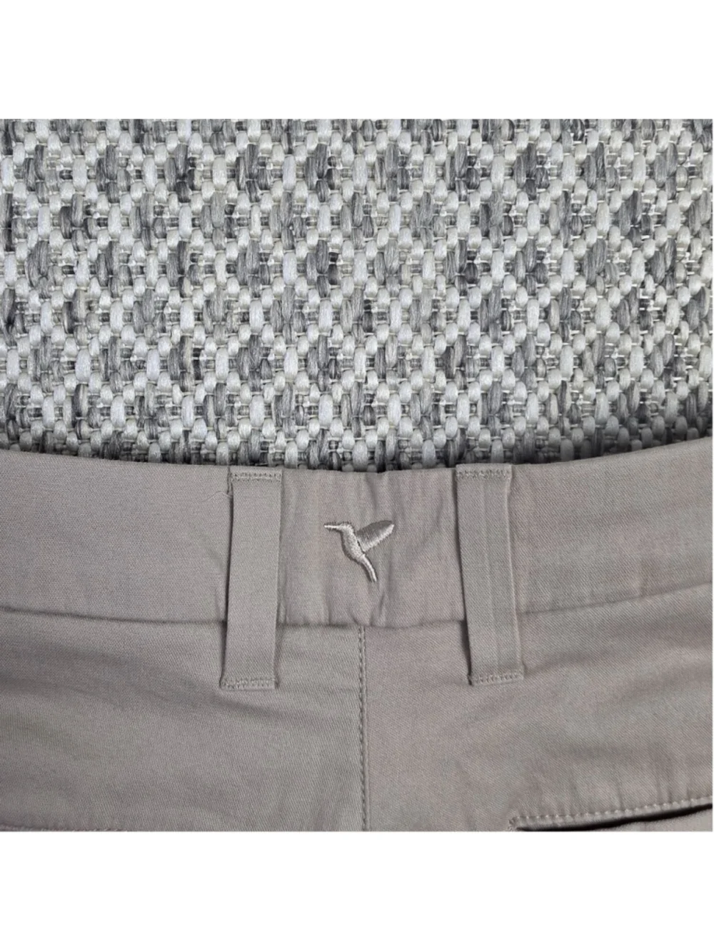 Birddogs Mens 30x32 Khaki Stretch Performance Golf Pants Slim Fit Chino